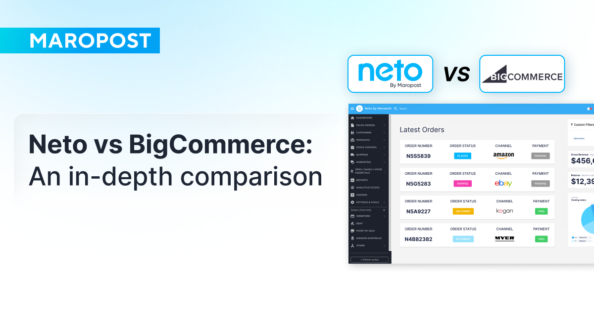 Neto by Maropost vs BigCommerce comparison