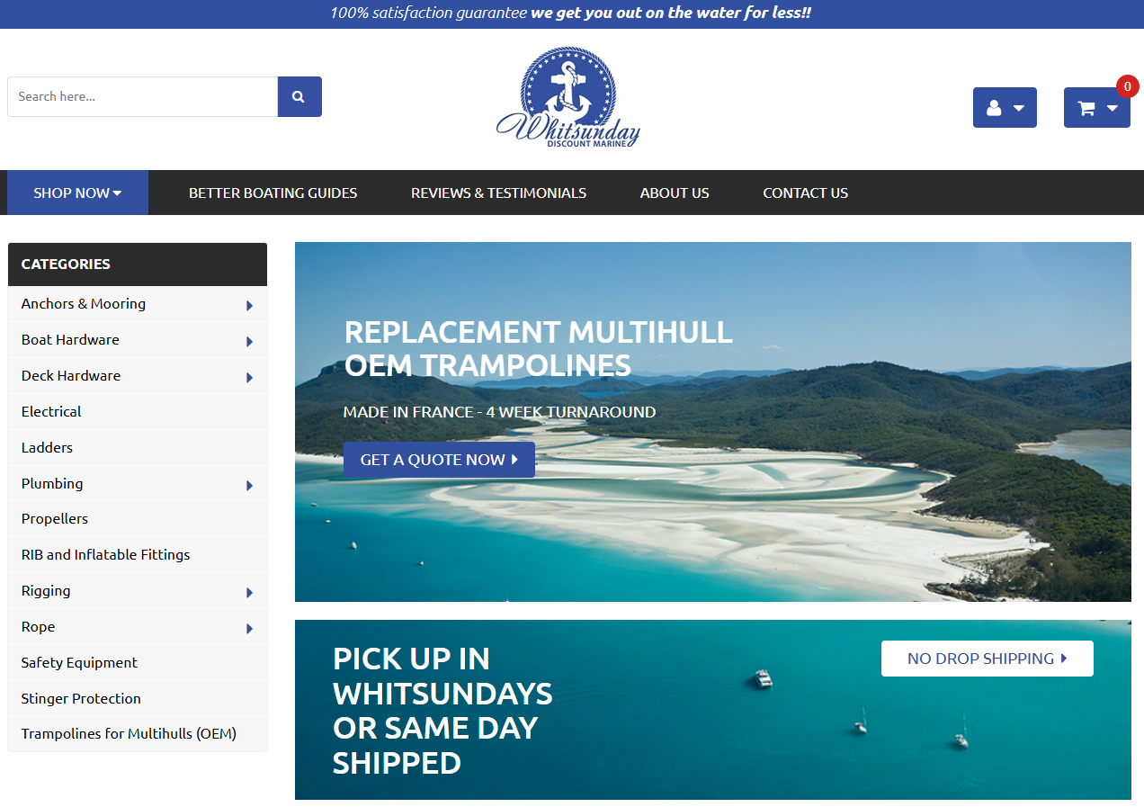 Whitsunday Discount Marine Homepage
