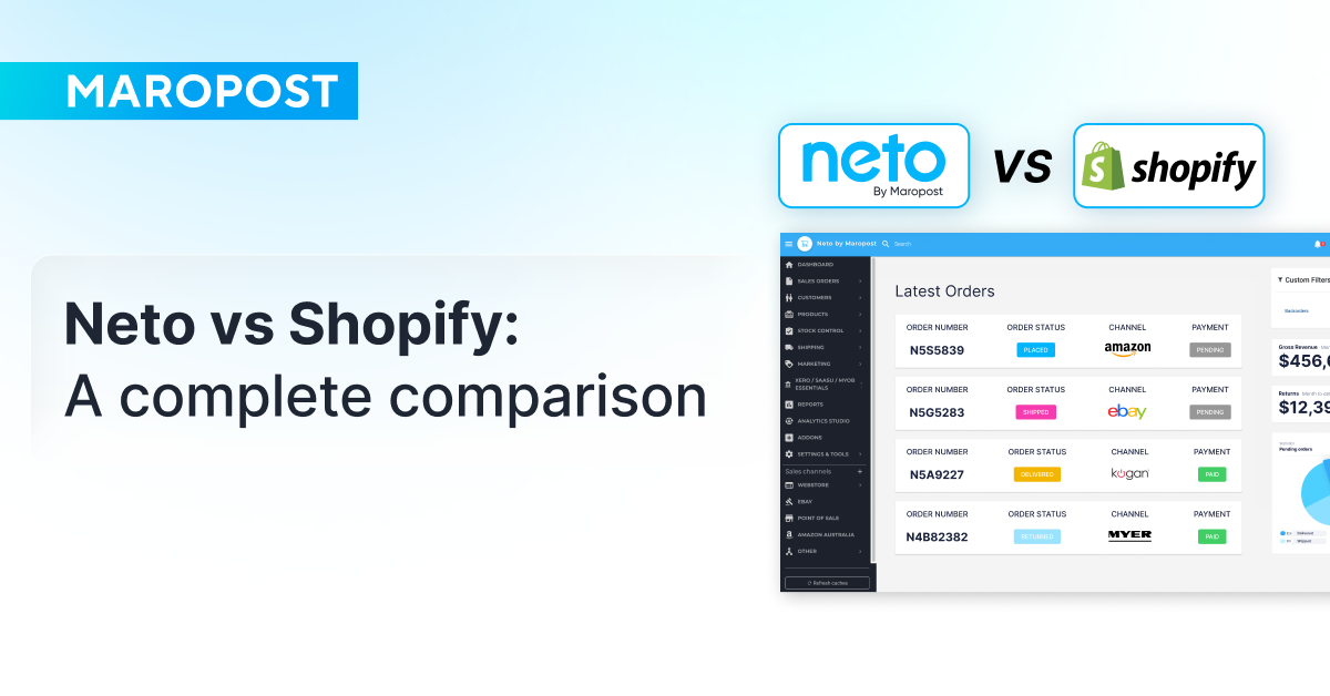 Neto by Maropost or Shopify: the complete comparison for Australian merchants