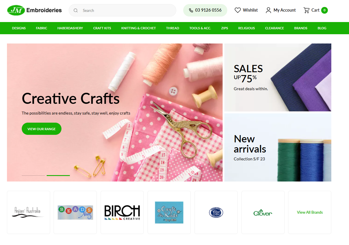 JM Embroideries achieves 180% ecommerce uplift powered by Neto and Donohue Consultancy